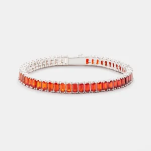 6mm Sunset Ombre Tennis Baguette Bracelet